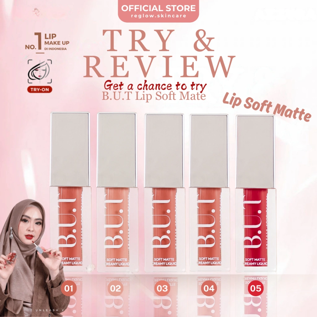 BUT Soft Matte Creamy Liquid Lip Cream Ceramide Vitamin C Anti UV Lipcream by Reglow 4.0 ml