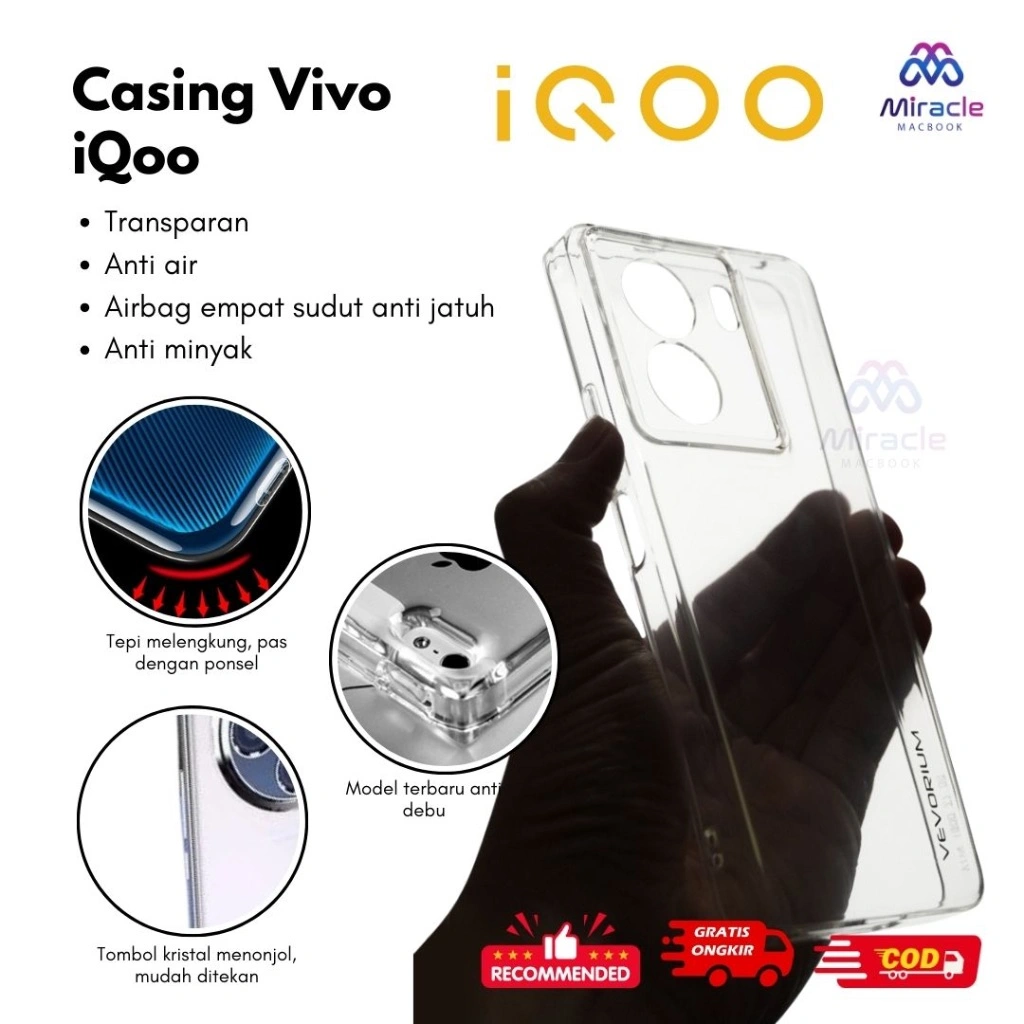 ANTI KUNING !! Casing Transparan Soft Clear Case Premium VIVO iQoo 13 Vivo iQoo 13 Pro VIVO iQoo12 Pro iQoo11 S PRO iQoo10 Pro iQoo 9 7 8 3 iQoo Neo 9 8 5 3 iQoo Z5 iQoo Z3 iQoo Z1 X iQoo U5 NEX3S Bening Transparan Jelly Silicon Vivo