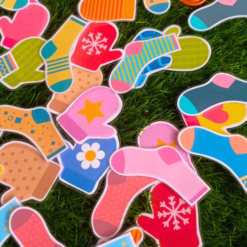 Mainan Edukasi Anak Montessori Toys Mencari Pasangan Kaus Kaki Sarung Tangan Maianan Anak Laki Laki Perempuan
