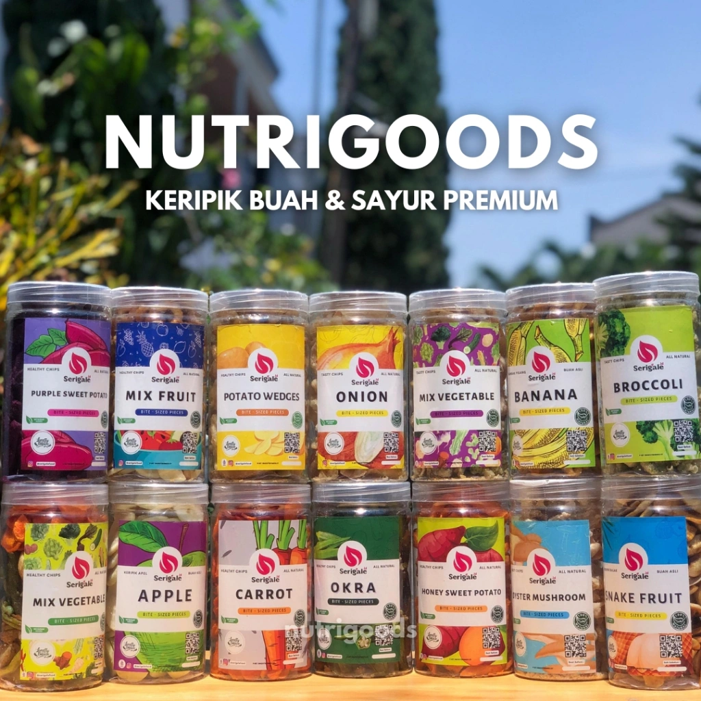 SerIgale Keripik Kerupuk Buah Mix I Sayur Mix I Sayur Gurih Mix I Keripik Sayur Buah Premium