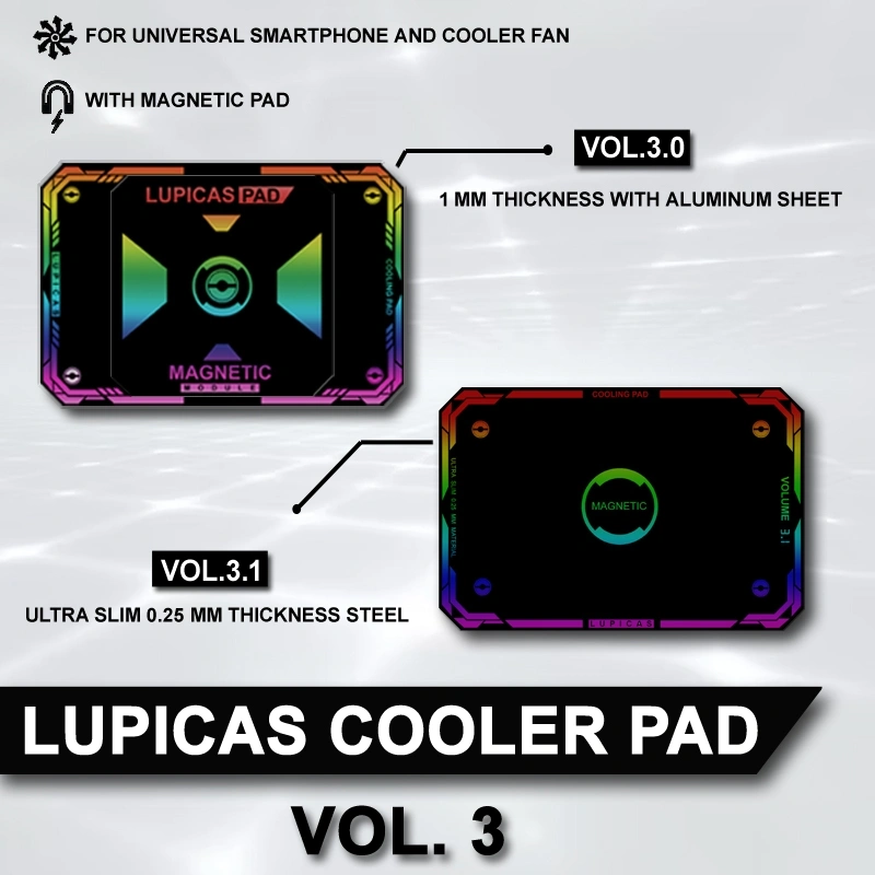 LUPICAS COOLING PAD HEATSINK CHAMBER PENDINGIN SMARTPHONE MAGNETIC PAD VOL.3 TIPE UNIVERSAL