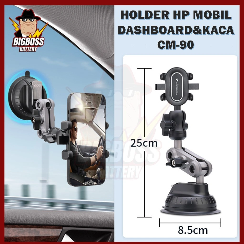 Holder Mobil Besi EVOGRIP CM90 Holder Hp Mobil Universal Original  Adjustable Premium Aksesoris Interior Mobil Dudukan Penyangga Handphone Di Dasboard Kuat Kokoh Ready Stock