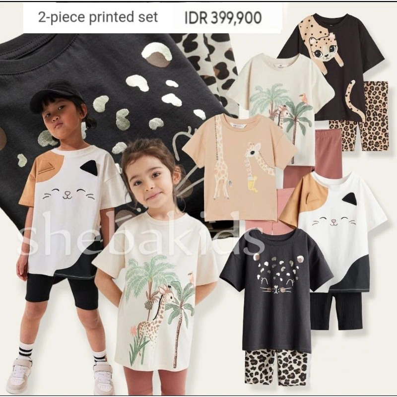 Setelan anak perempuan oversized jungle Edition RESTOCK TERBARU
