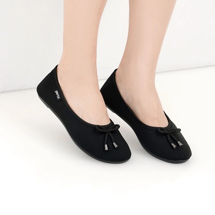 Porto BA202L - Sepatu Flat Wanita Baru Cantik Empuk Sekolah Kantor Casual (Sale!)