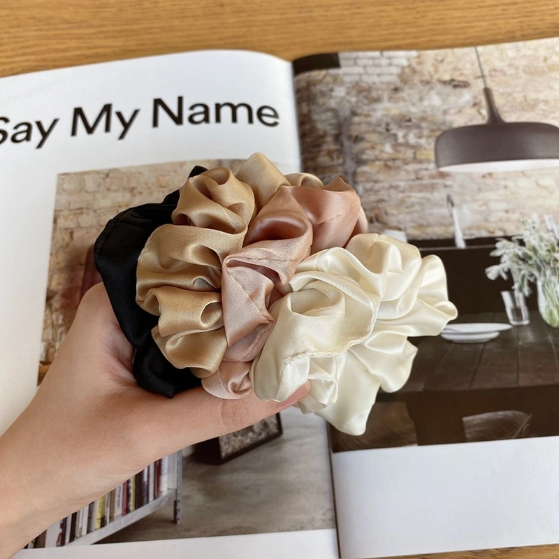 ELEGAN SCRUNCHIE MINI SILK SATIN SOFT SCRUNCHIES IKAT KARET RAMBUT KAIN LEMBUT PITA AKSESORIS KOREA RETRO HIGH END