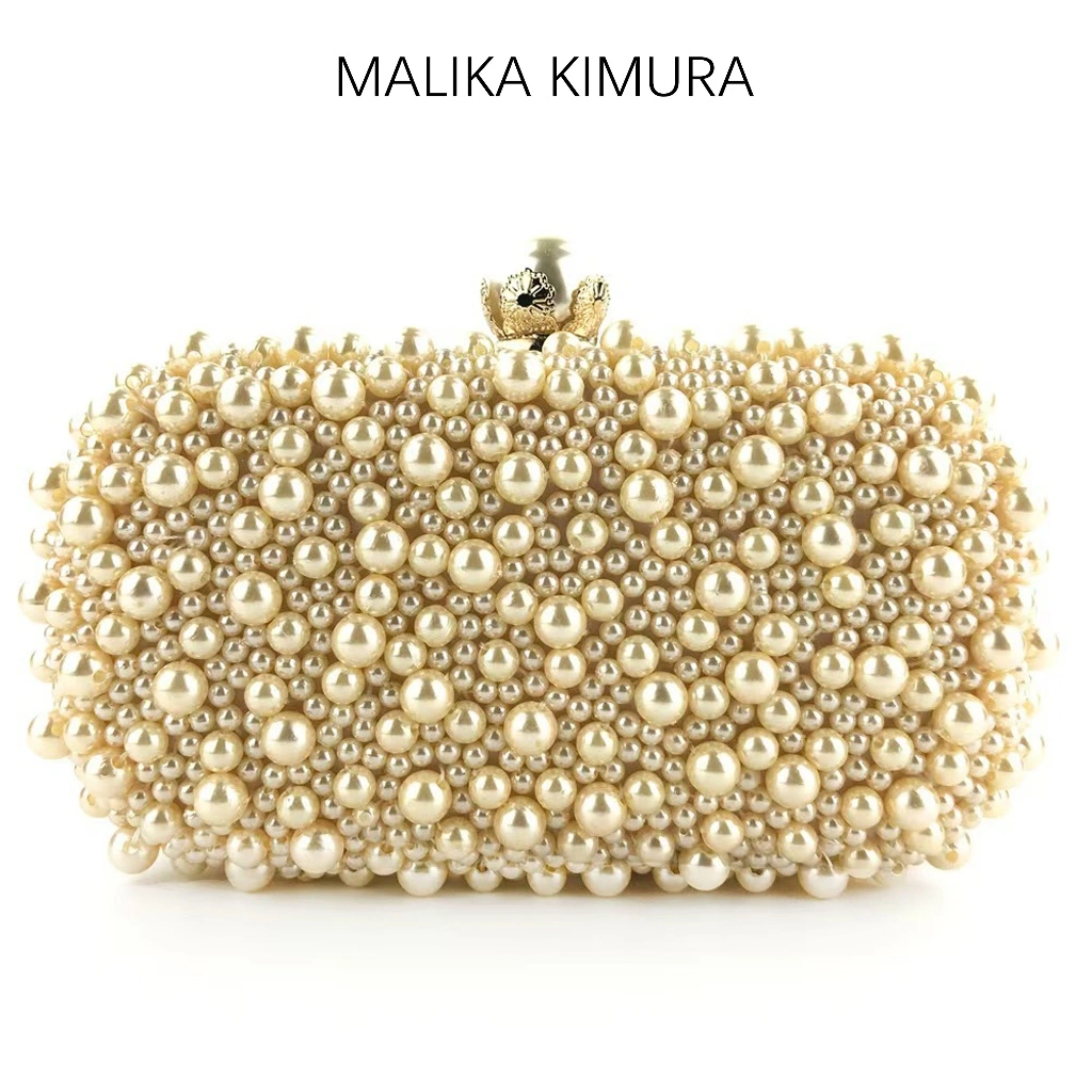 MALIKA KIMURA - Clutch bag / Tas cantik kondangan / Tas Tangan Wanita dengan Hiasan Perhiasan / Dinner Bag / Evening Dress Bag / Clutch party bag#838