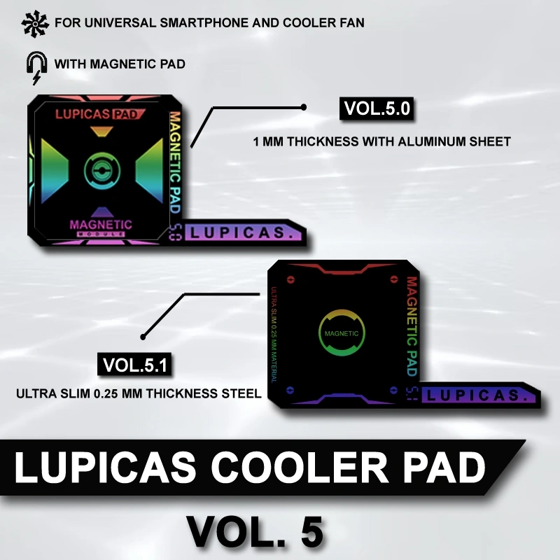 LUPICAS COOLING PAD HEATSINK CHAMBER PENDINGIN SMARTPHONE MAGNETIC PAD VOL.5 MODEL SUPER SLIM