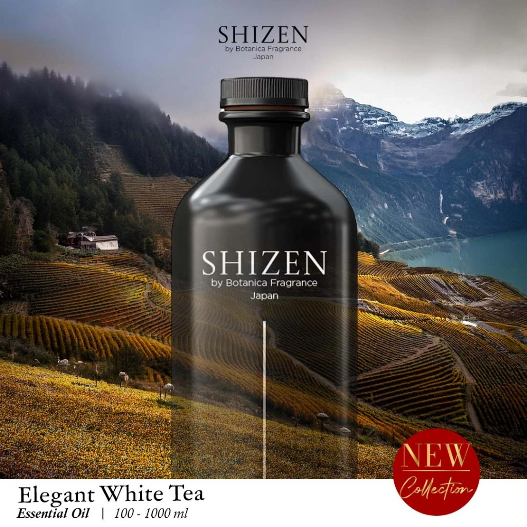 Elegant White Tea Fragrance Oil Shizen Refill / Isi Ulang Fragrance Diffuser Mesin Aromatherapy
