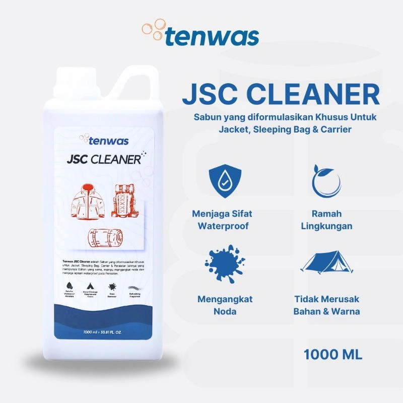 Tenwas JSC Cleaner 1 Liter | Sabun Pembersih Jacket, Sleeping bag dan Carrier