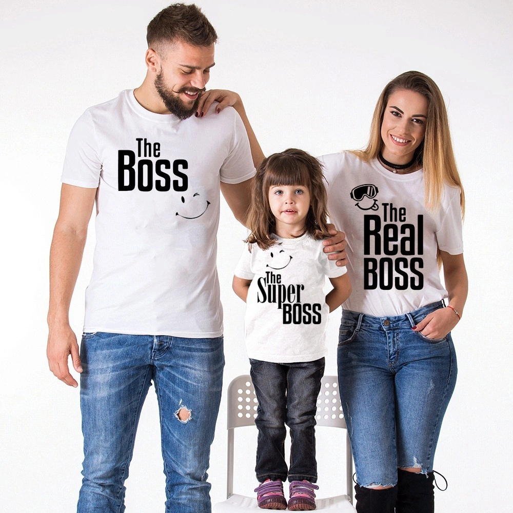 MYSTIQUE.ID - BAJU KAOS FAMILY SUPER BOSS BANYAK WARNA BISA TAMBAH NAMA DEWASA ANAK