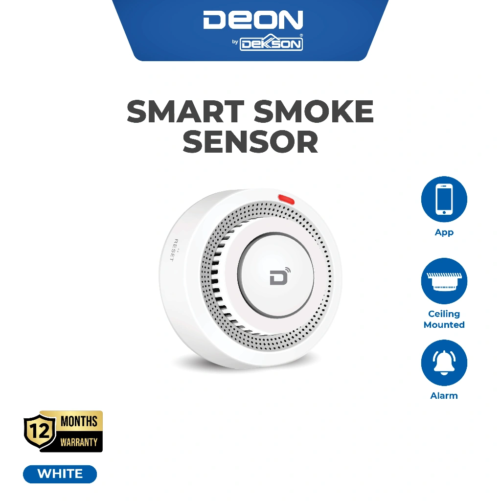 DEON Smart Smoke Sensor Alarm Deteksi Asap Smart Smoke Sensor