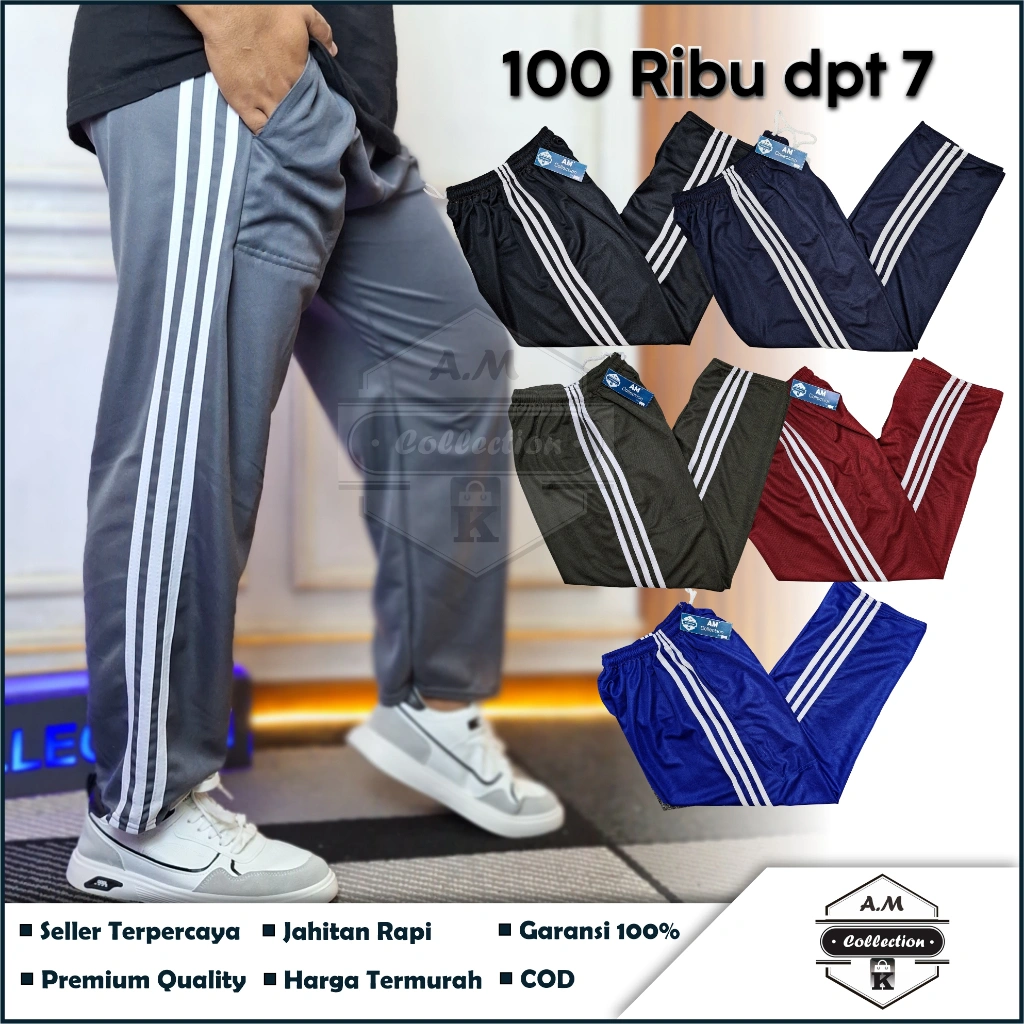 PAKET USAHA 100 RB DPT 7 harga langsung dari Pengrajin / Celana Training Termurah // Celana Dewasa