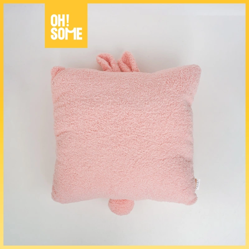 OHSOME - HISAZUMIAnimal Series Square Cushion Bantal Serbaguna Warna Pink/Coklat/Putih