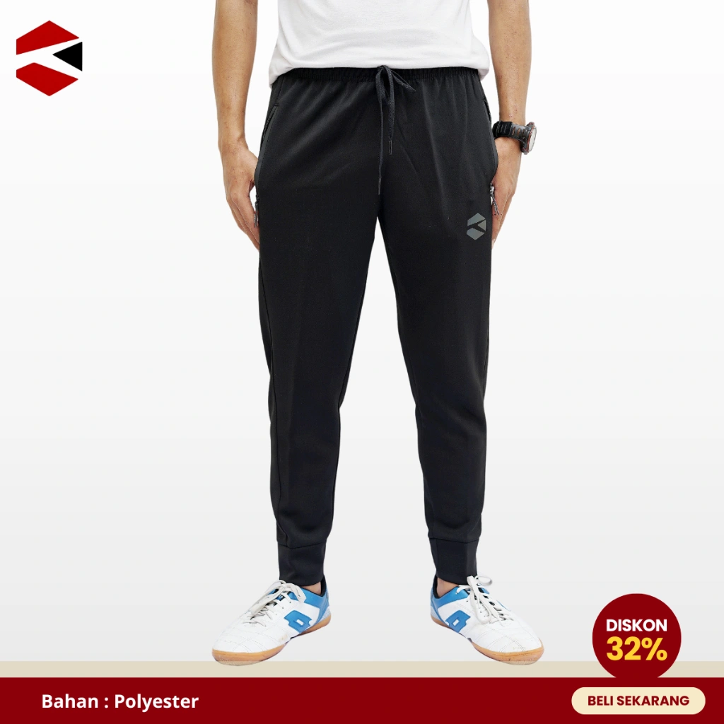 SPORTYTO - Celana Panjang Jogger Training Jogger Olahraga Pria Wanita Bahan Polypenia
