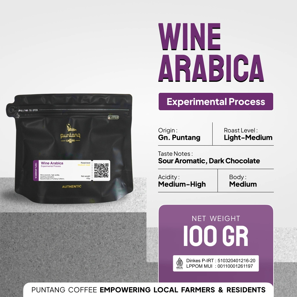 Kopi Bubuk / Biji Asli Arabika Wine Puntang Coffee