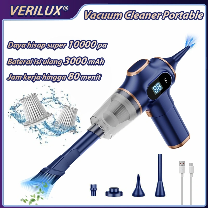 4 in 1 Vacuum Cleaner Portable Wireless Penyedot Debu Multifungsi vacum mobil Cordless Vacuum Cleaner Handheld Cleaning Tool Peralatan Kebersihan Penyedot Kotoran