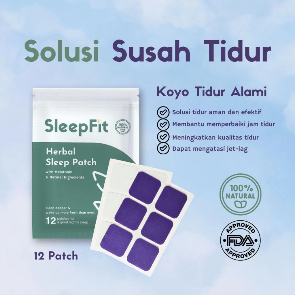 SleepFit - Herbal Sleep Patch - Melatonin - 12 Patch / Sachet