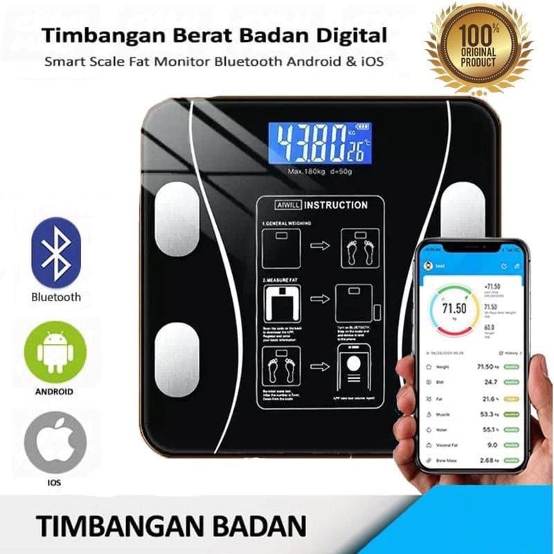 Timbangan badan digital android THOME SMART SCALE