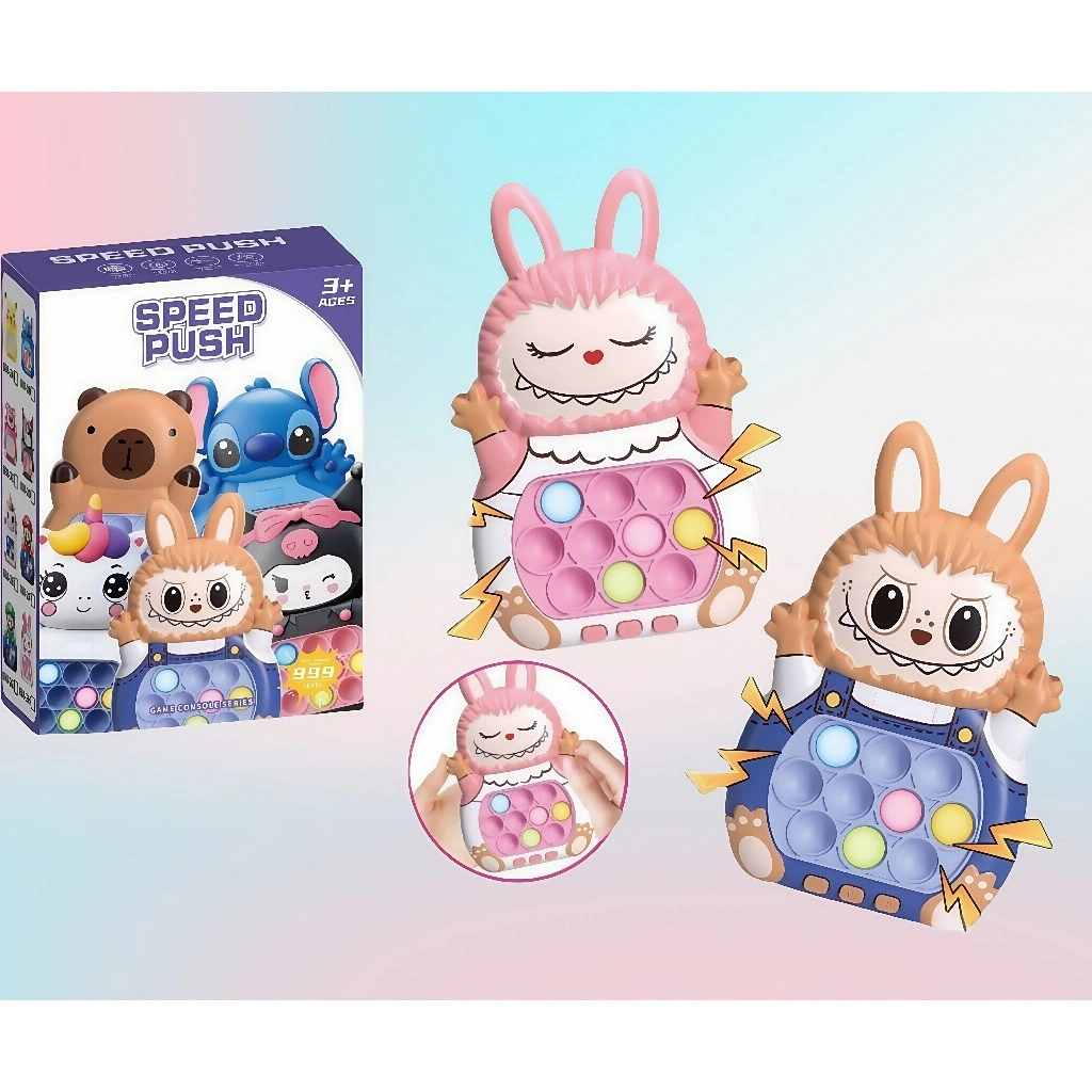 Labubu Pop It Elektronik Mainan Anak Game POP IT ELEKTRIK Musik Puzzle Anak 999 Levels