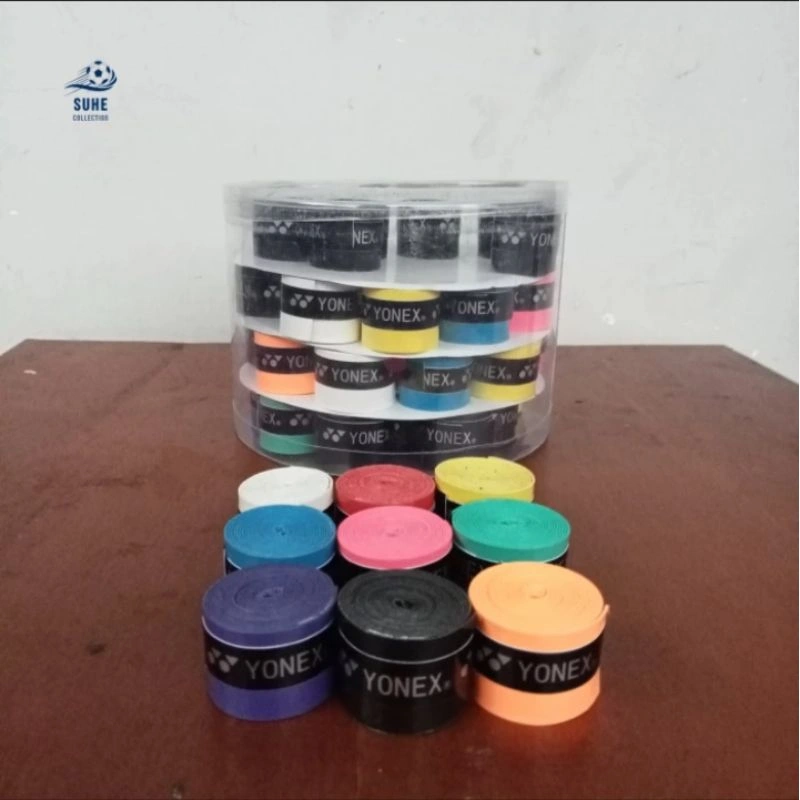 Hand Grip Raket Badminton Karet Yonex Impor Murah Model Polos/Bintik