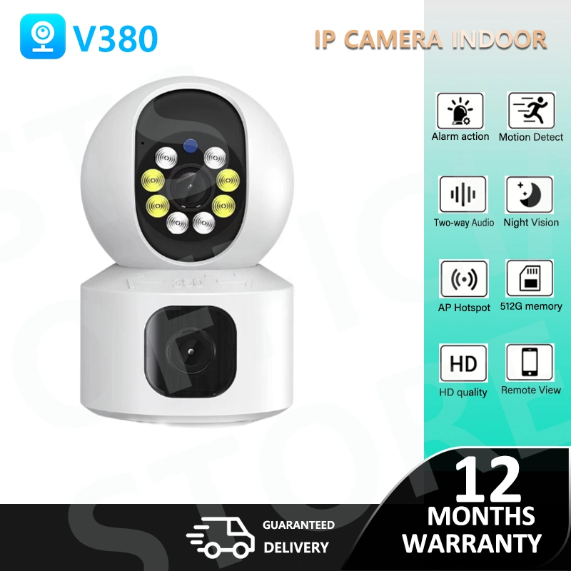 CCTV V380 pro Color Night Vision Two Way Audio PTZ CCTV Cameras HD Smart Surveillance Camera
