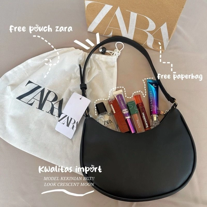 Tas selempang wanita tas bahu viral shoulder bag Zara kekinian high quality premium gantungan kunci