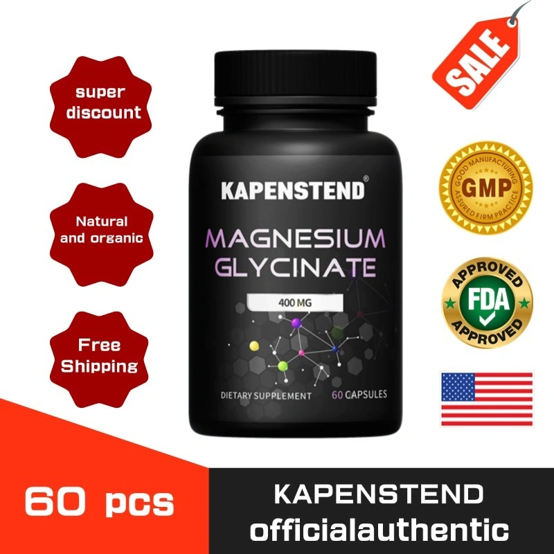 Premium Magnesium Glycinate 400 mg untuk membantu tidur dan mendukung otot, jantung dan saraf