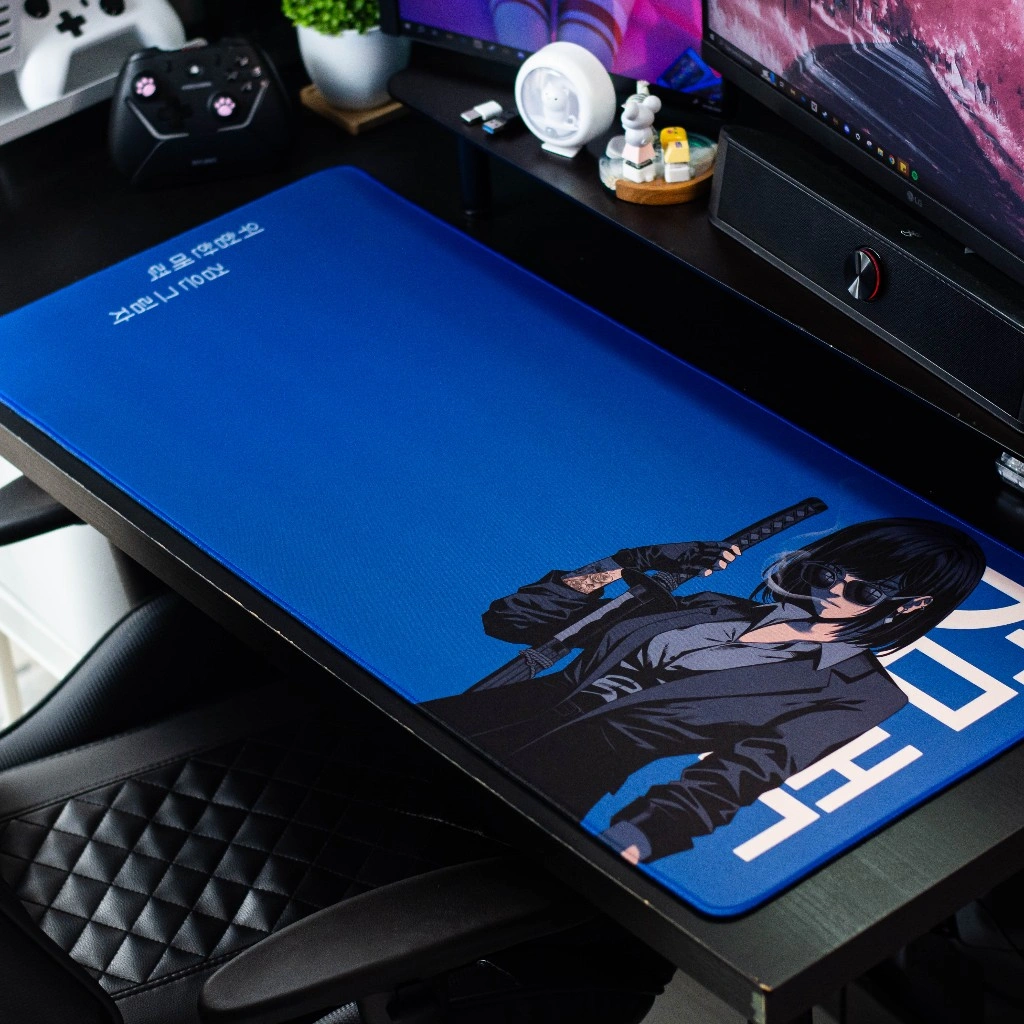 Mousepad Korean Geom Gaek Mousepad XXL Gaming Soft Speed Type DeskMat Waterproof Desk Mat Office Kantor Alas Keyboard Laptop By Galatix Hangeul Series