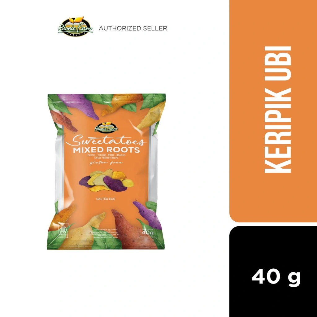 Bionic Farm Sweetatoes Mixed Roots Potato Crisps Salted Egg