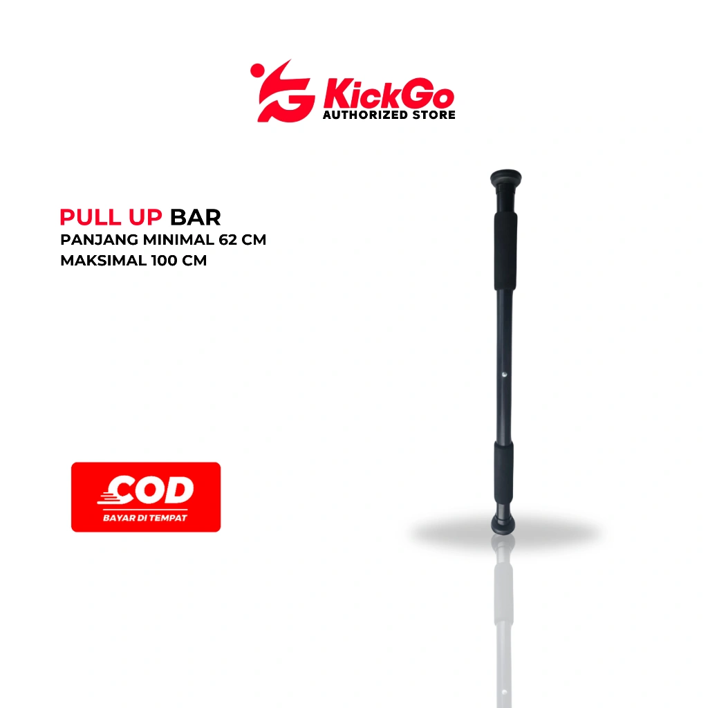 KickGo Pull Up Bar Pintu Door Chinning Adjustable Tiang Chin Up Rumah Panjang 60cm - 100cm
