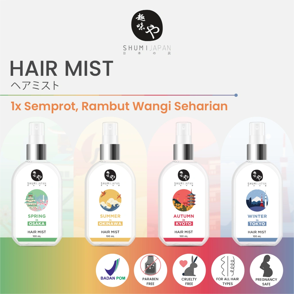 [BPOM] NEW! SHUMI Japan Hair Mist 100ml Parfum Rambut / Wangi / Treatment / Haircare