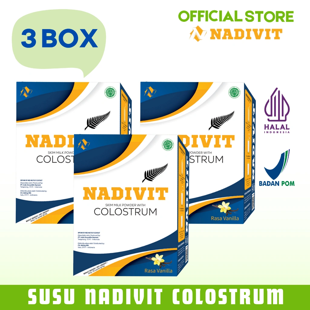 NADIVIT - Susu Colostrum Untuk Syaraf Kejepit HNP Isi 3 Box