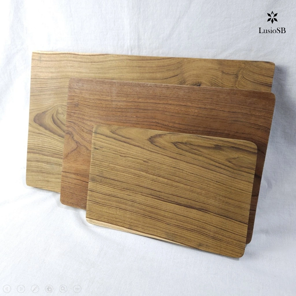 Talenan Kayu Jati PREMIUM / Wooden Board / Chopping Board / Serving Board / Talenan Kayu Jati