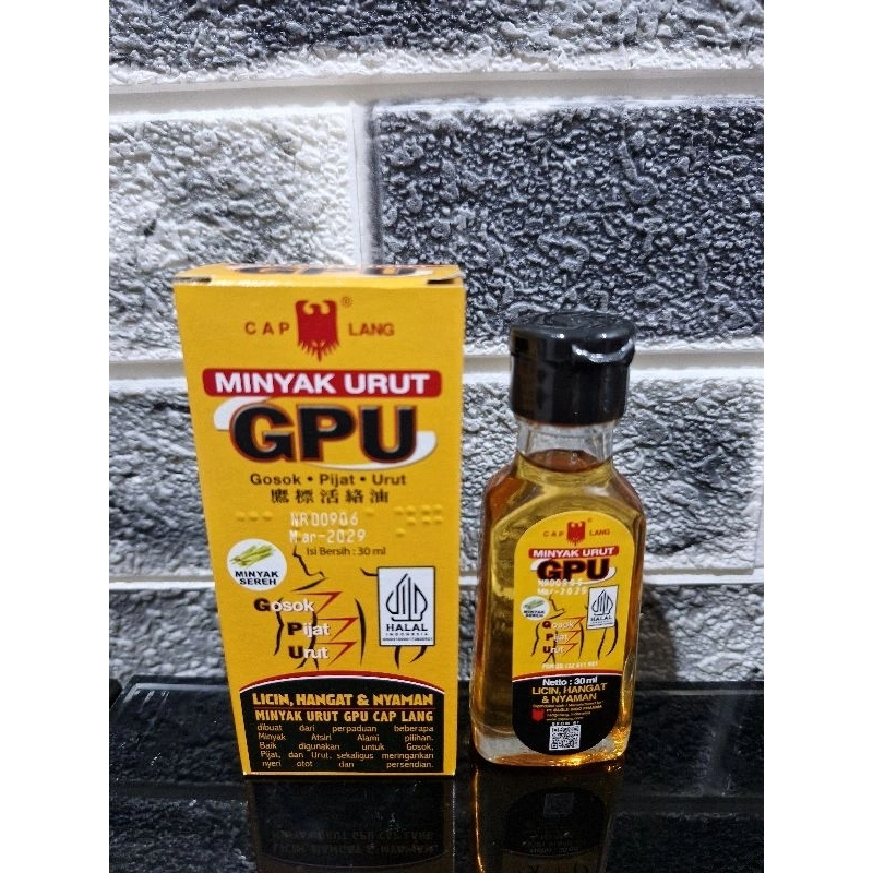MINYAK URUT GPU CAP LANG 30 ML