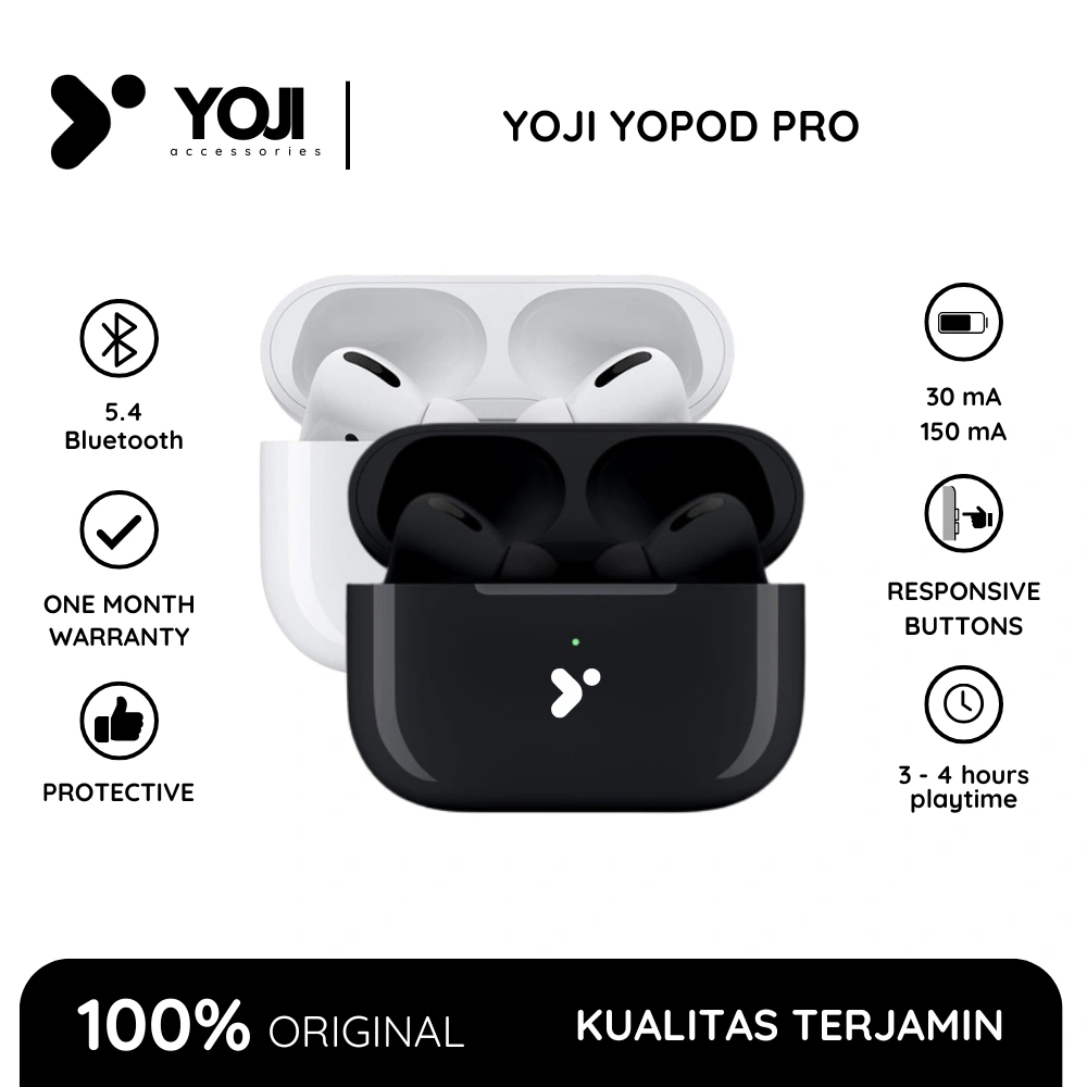 YOJI yopods 13 Pro 4 Colour Headset Bluetooth TWS IOS & Android YOPOD