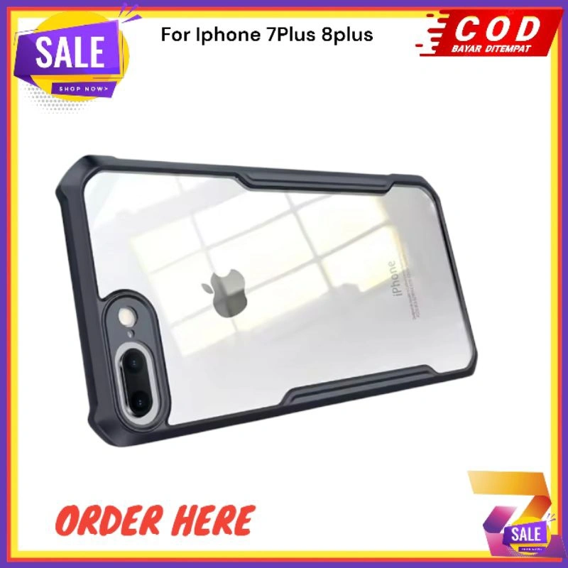Case Iphone 7 Plus 8 Plus Armor Transparan Slim Casing Terbaru