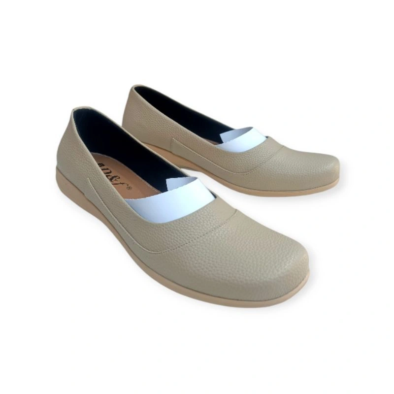 D&f 443 | Sepatu Selip On Loafer Wanita Sepatu Flatshoes Hak Datar Wanita Kulit Motif