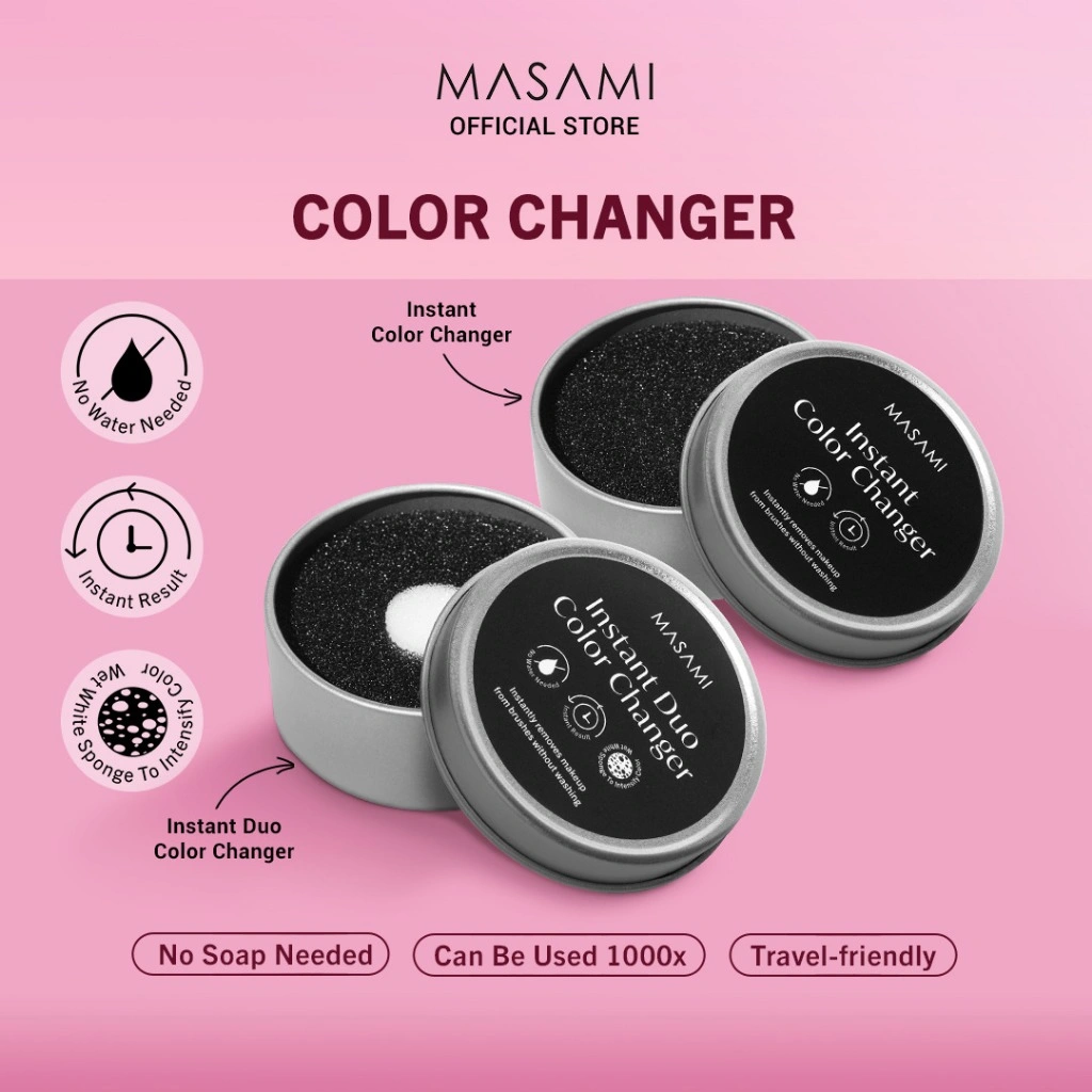 Masami Instant Color Changer / Instant Duo Color Changer / Pembersih Brush Sekali Usap Brush Cleaner