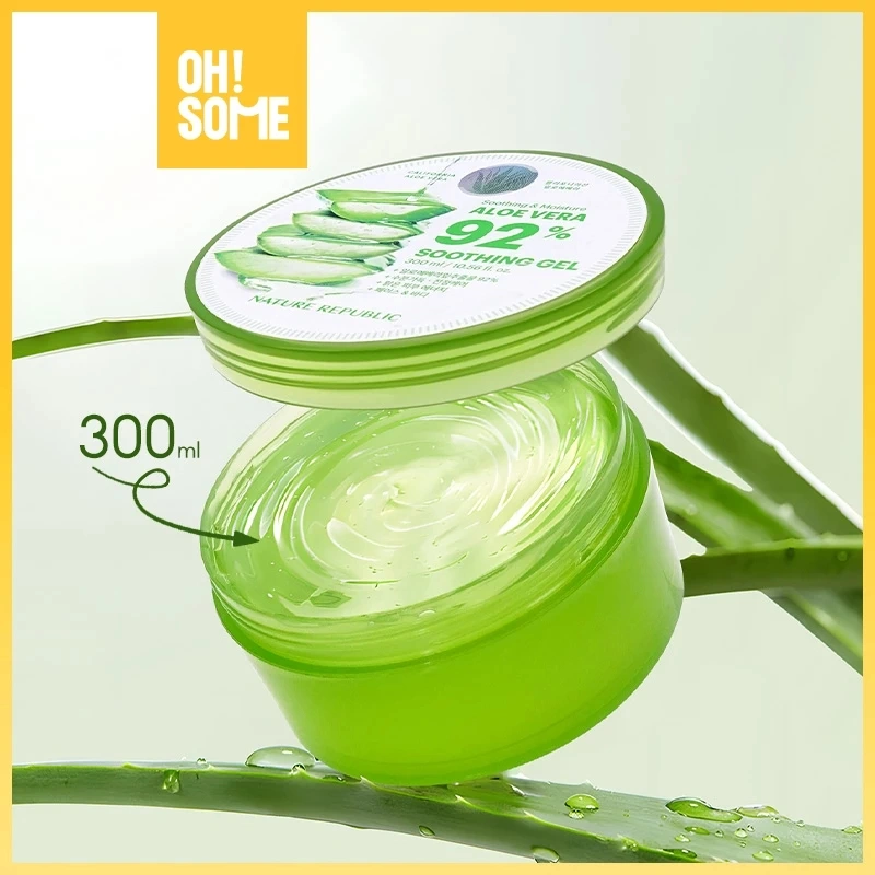 OHSOME  - NATURE REPUBLIC Aloe Vera 92% Soothing Gel - 300ml