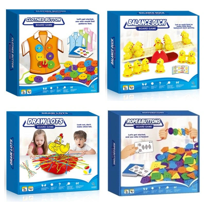 Draw Lots/Balance Duck/Rope & Buttons/Clothes Button/Board Game/Mainan Edukasi Anak/Education Toys