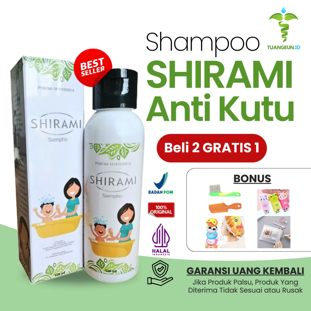 Shirami Shampo Atasi Kutu Rambut Anak dan Dewasa 100Ml origial