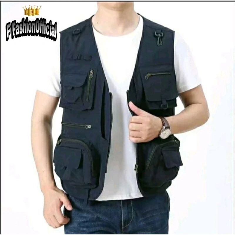 Vest tactical / vest pria / vest wanita / rompi motor / rompi pria / rompi / vest / rompi lapangan by F Fashion Official Shop