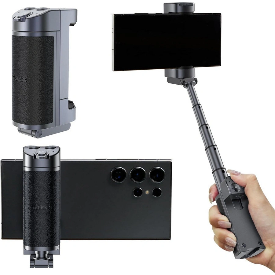 Telesin Wireless Smartphone Camera Grip Remote Selfie Stick Android Harmony OS