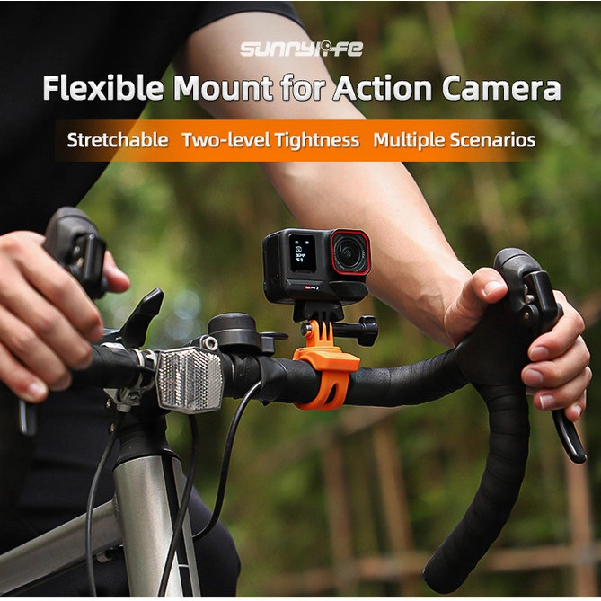 Sunnylife Action Camera Flexible Mount Strap Clip Holder Action 5 Pro 4/3 GoPro 13 Insta360