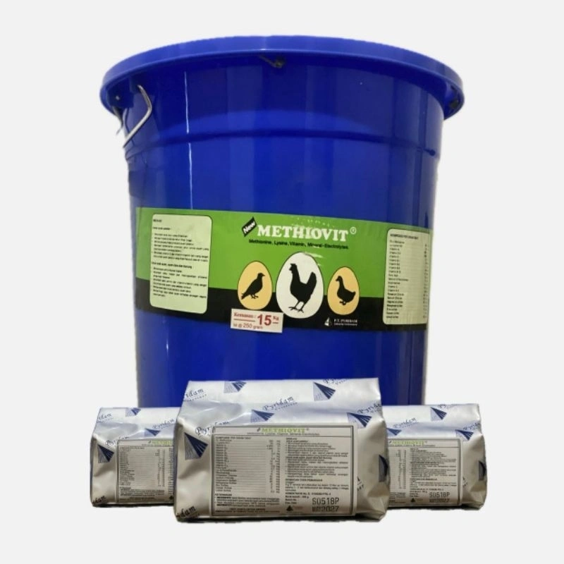 Methiovit 250gr (methionine, Lysine, vitamin, mineral-electrolytes) ~ Asam amino lengkap
