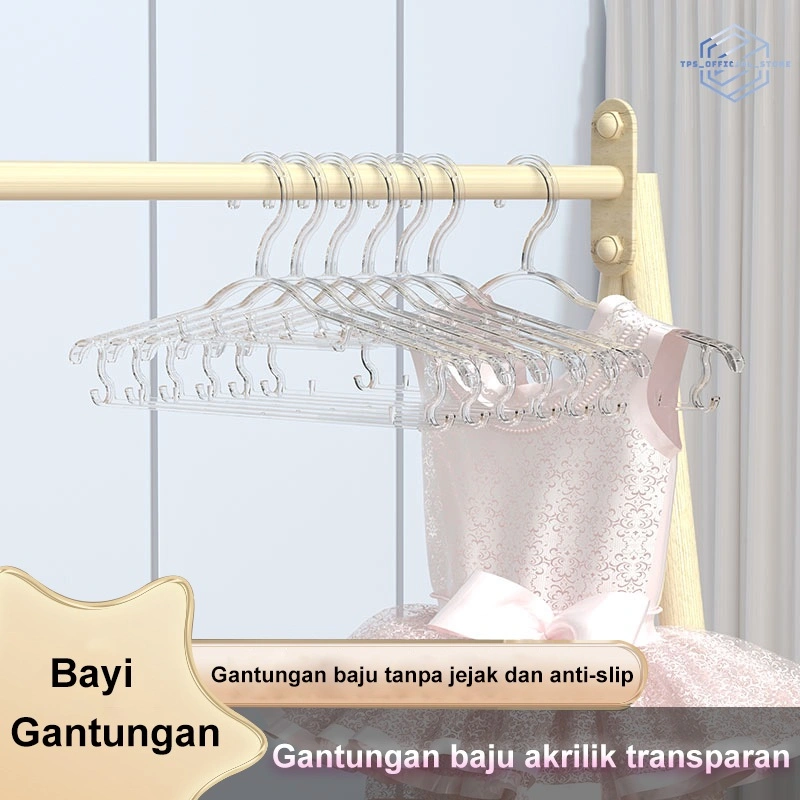 Hanger Baju PVE Gantungan Baju Dan Celana Pakaian Gantungan Baju Plastik Tebal Gantungan Serbaguna