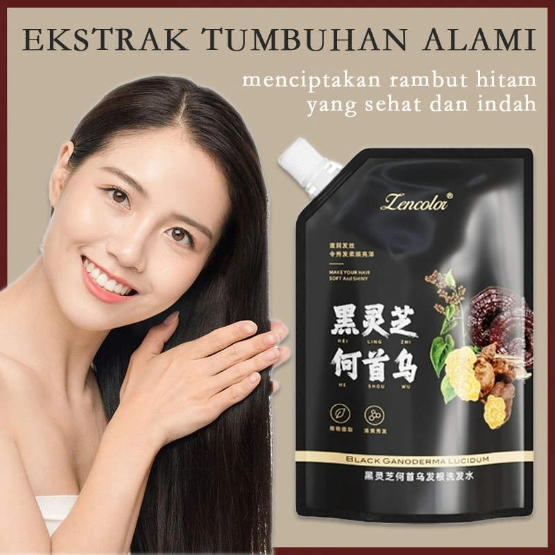 Shampo Penghilang Uban Penghitam Rambut Beruban Permanen Herbal Natural Polygonum Multiflorum 200ml