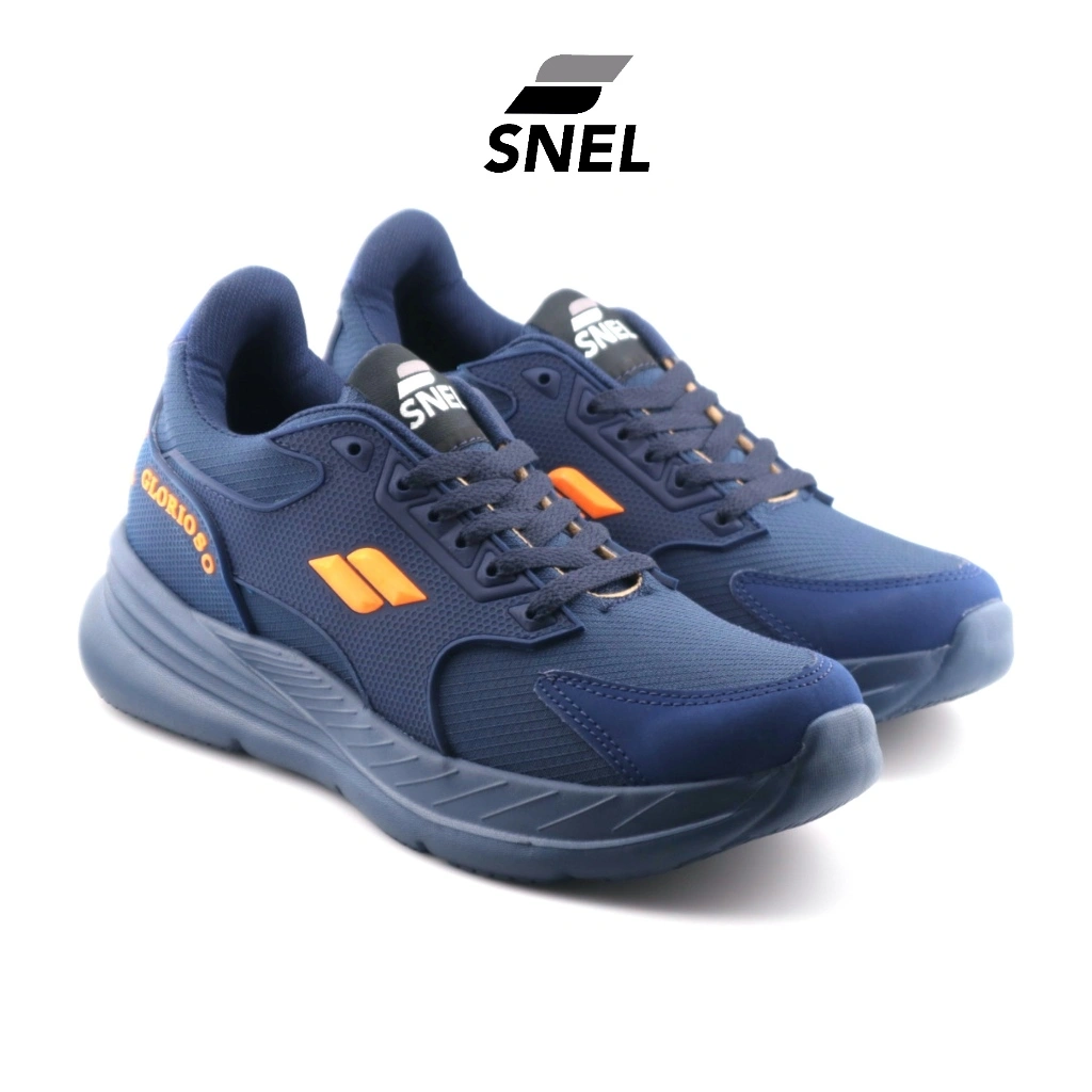 Snel - Sepatu Olahraga Pria Wanita Running Glorioso Rubber Busa Navy
