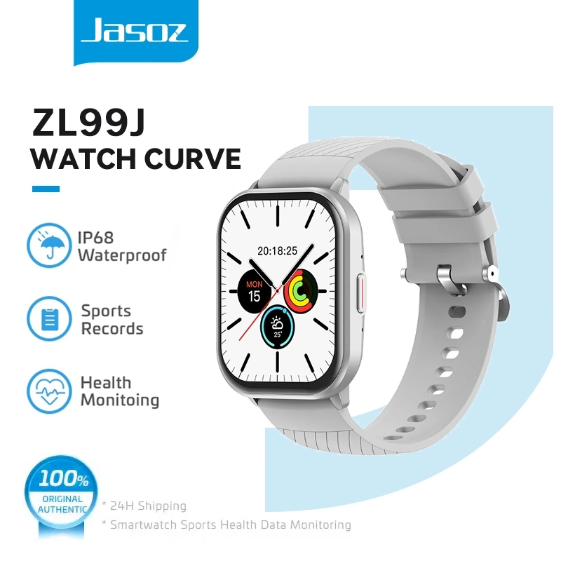 Jasoz Smart Watch 2.01-inch IPS Screen Fitness Tracker jam tangan couple IP67 Waterproof Running Pace Custom Wallpaper Smartwatch
