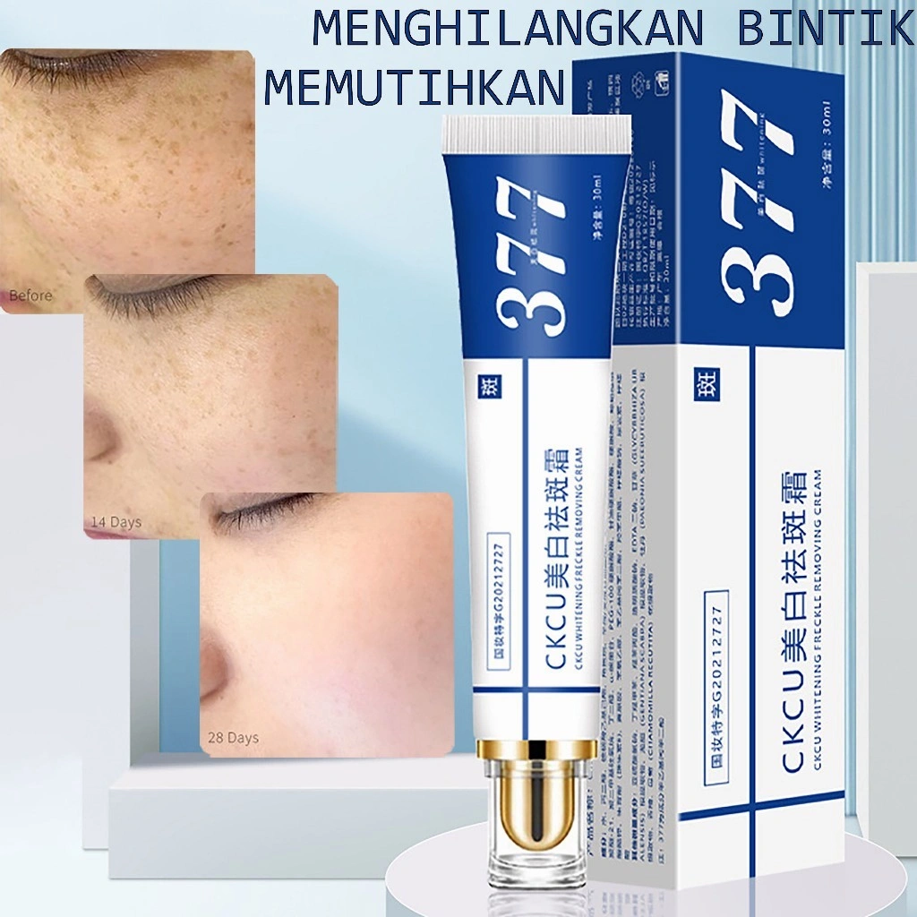 377 Whitening Freckle Cream Krim Penghilang Flek Hitam Krim Pemudar Bintik Memutihkan Melembapkan